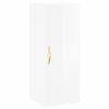 vidaXL Highboard Hochglanz-Wei&szlig; 34,5x34x180 cm Holzwerkstoff