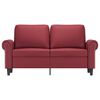 vidaXL 2-Sitzer-Sofa Weinrot 120 cm Kunstleder