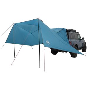 vidaXL Autozelt 308 x 215 x 220 cm Blau Polyester und Stahl