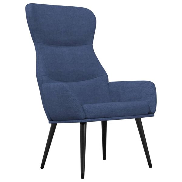 vidaXL Relaxsessel Blau Stoff