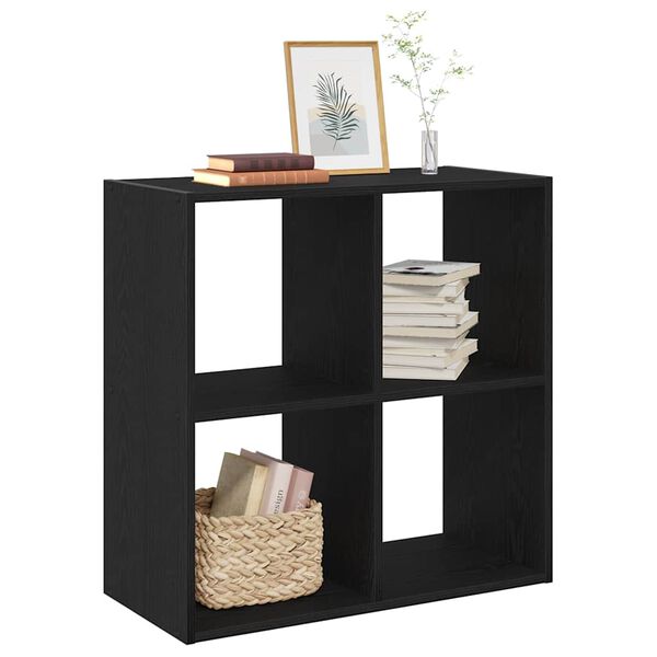 vidaXL B&uuml;cherregal Schwarze Eiche 68,5 x 32 x 68,5 cm Holzwerkstoff
