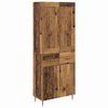 vidaXL Highboard Altholz 69,5 x 34 x 180 cm Holzwerkstoff