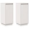 vidaXL Sideboards 2 Stk. Wei&szlig; 31,5x34x75 cm Massivholz Kiefer