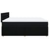 vidaXL Boxspringbett mit Matratze Schwarz 180x200 cm Stoff