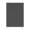 vidaXL Plissee Schwarz 95x100 cm Stoffbreite 94,4 cm Polyester