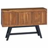 vidaXL TV-St&auml;nder Natur 110 x 30 x 75 cm Massivholz Teak