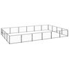 vidaXL Hundezwinger Schwarz 24 m&sup2; Stahl