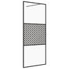 vidaXL Duschwand f&uuml;r Begehbare Dusche mit Klarem ESG Glas 115x195 cm