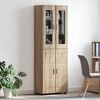 vidaXL Highboard mit Regal Sonoma-Eiche 60 x 35 x 182 cm Holzwerkstoff
