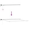 vidaXL Einziehbare Markise Mehrfarbig 400 x 300 cm Stoff und Stahl
