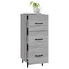 vidaXL Sideboard Grau Sonoma 34,5x34x90 cm Holzwerkstoff