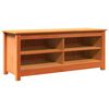 vidaXL Sitzbank mit Stauraum mit Regal Wachsbraun 110 x 38 x 45,5 cm