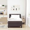 vidaXL Boxspringbett mit Matratze Dunkelbraun 200 x 80 cm Stoff