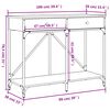 vidaXL Konsolentisch R&auml;uchereiche 100x39x78,5 cm Holzwerkstoff