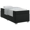 vidaXL Bettrahmen Schwarz 90 x 190 cm Stoff