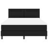 vidaXL Bettgestell mit Matratze Schwarz 140 x 200 cm Kunstleder