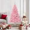 vidaXL K&uuml;nstlicher vorbeleuchteter Weihnachtsbaum Rosa 150 cm PVC