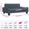 vidaXL Hundebett Dunkelgrau 70x45x30 cm Stoff