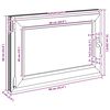 vidaXL Kellerfenster RISOR 90x60 cm Dreh Kipp DIN Links Anthrazit