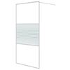 vidaXL Duschwand f&uuml;r Begehbare Dusche Wei&szlig; 100x195 cm ESG-Klarglas