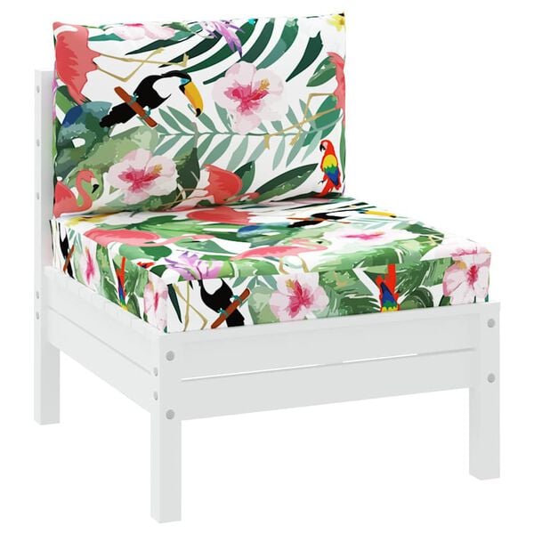 vidaXL Palettenkissen 2 Stk. Mehrfarbig Oxford-Gewebe