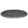 vidaXL Tischplatte Schwarz &Oslash;60x2,5 cm Marmor