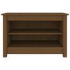vidaXL Schuhbank Honigbraun 70x38x45,5 cm Massivholz Kiefer
