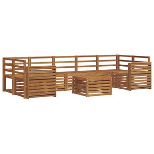 vidaXL Sofagarnituren 8 pcs Natur Massivholz Akazie