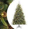 vidaXL K&uuml;nstlicher klappbarer Weihnachtsbaum mit Tannenzapfen 240 cm