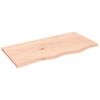 vidaXL Tischplatte 80x40x2 cm Massivholz Eiche Unbehandelt