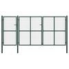 vidaXL Gartentor aus Stahl 400 x 200 cm Gr&uuml;n