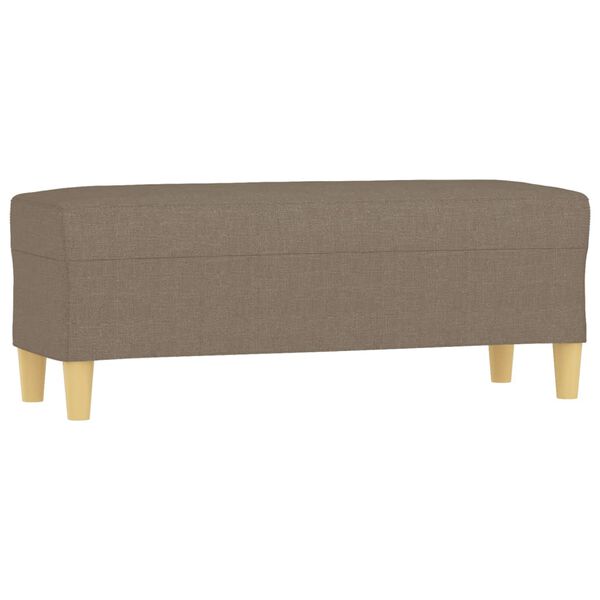vidaXL Sitzbank Taupe 100x35x41 cm Stoff