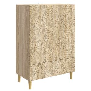 vidaXL Sideboard Sonoma-Eiche 66 x 34,5 x 95 cm Holzwerkstoff