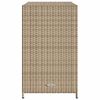 vidaXL Gartenschrank Beige 83x45x76 cm Poly Rattan