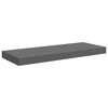 vidaXL Schweberegal Hochglanz-Grau 60x23,5x3,8 cm MDF