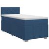 vidaXL Boxspringbett mit Matratze mit Kopfteil Blau 80 x 200 cm Stoff