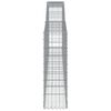 vidaXL Gabionen mit Hochbogen 20Stk. 400x30x100/120cm Verzinktes Eisen