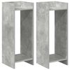vidaXL Pflanzenst&auml;nder 2 Stk. Betongrau 30 x 30 x 80 cm Holzwerkstoff