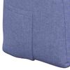 vidaXL R&uuml;cken Kissen Jeans blau 100 x 24 x 50 cm Stoff
