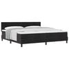 vidaXL Boxspringbett mit Kopfteil Schwarz 200 x 200 cm Samt