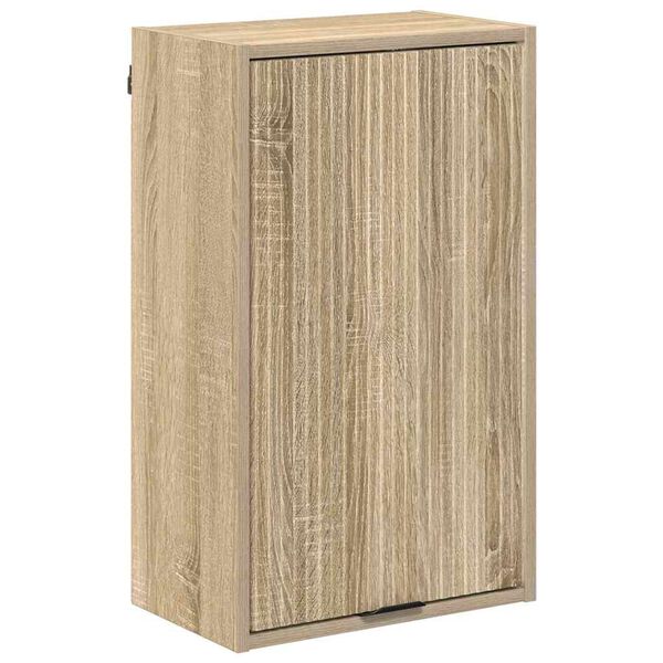 vidaXL Badezimmerschrank Wandmontiert Sonoma-Eiche 39 x 23,5 x 65 cm