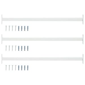 vidaXL Verstellbarer Fenster-Sicherheitsbalken 3 stk. 710 - 1200 mm