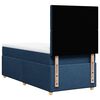 vidaXL Boxspringbett mit Matratze Blau 100x200 cm Stoff