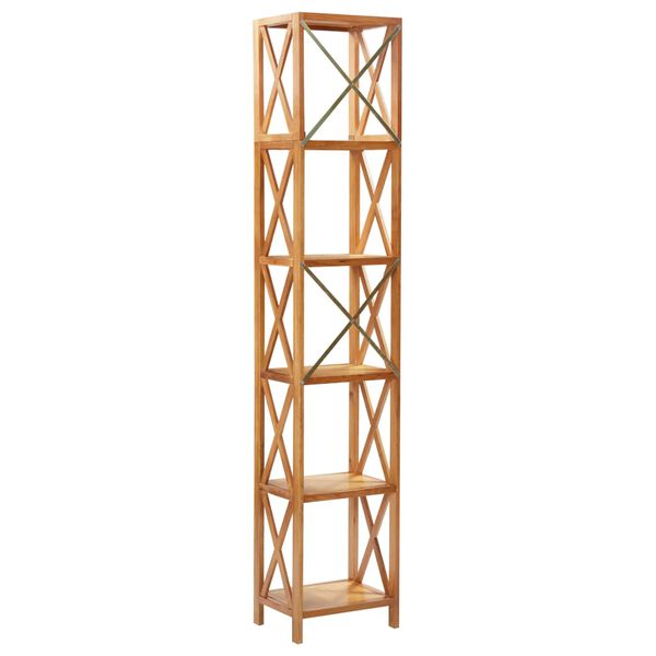 vidaXL Regal mit 6 Böden 40x30x205 cm Massivholz Eiche