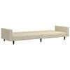 vidaXL Schlafsofa 2-Sitzer Creme Samt