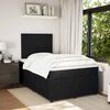 vidaXL Boxspringbett mit Matratze Schwarz 120x190 cm Samt
