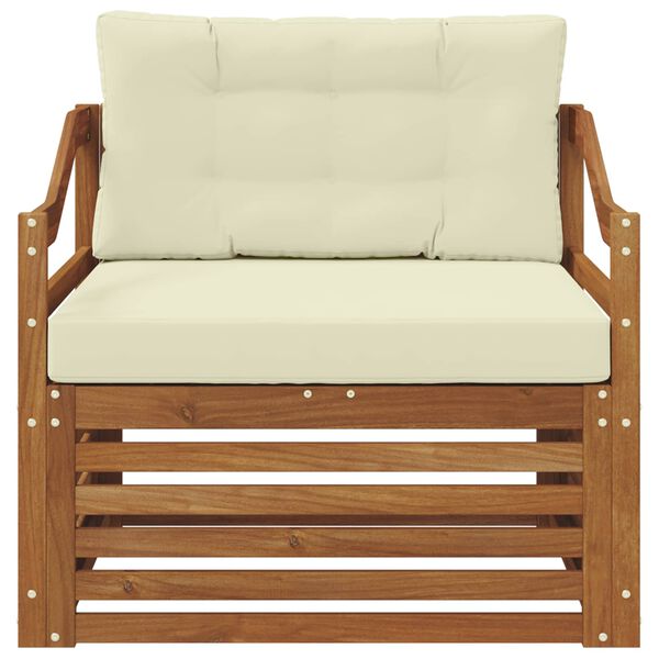 vidaXL Outdoor-Sofagarnitur Massivholz Akazie Natur