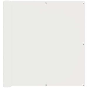 vidaXL Balkonsichtschutz Wei&szlig; 110 x 700 cm Oxford-Stoff
