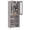 vidaXL Highboard Grau Sonoma 69,5x34x180 cm Holzwerkstoff