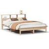 vidaXL Massivholzbett mit Regal ohne Matratze 120x190 cm Kiefer